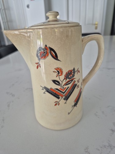 Vintage art deco coffee pot - coffee,