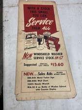 1950’s Trico Windshield Wiper Cabinet Advertising Counter Display Gas And Oil