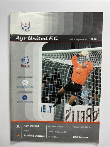 Ayr united stirling albion - v,