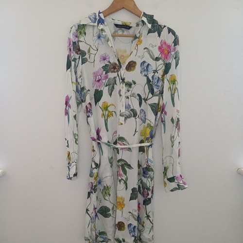 Zara floral shirt dress - zara,