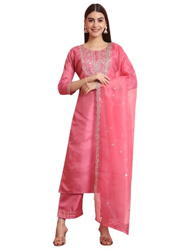 Women silk blend embroidered - women's,