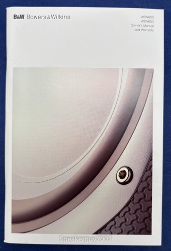 Original bowers wilkins - original, b&w