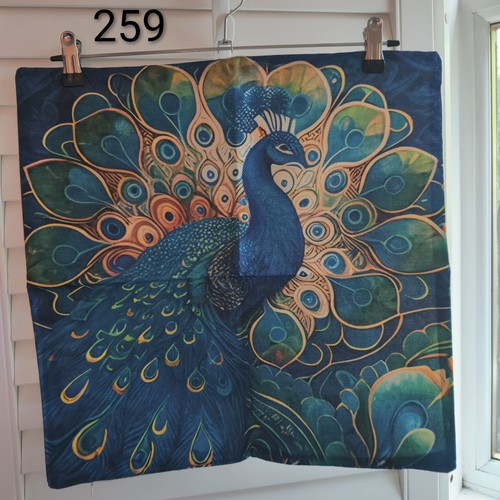 Peacock design thick - , woven