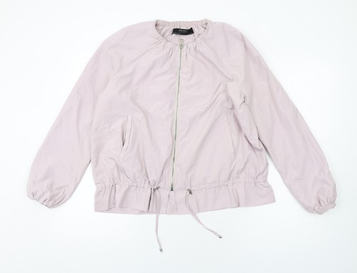 Zara womens purple bomber - purple,