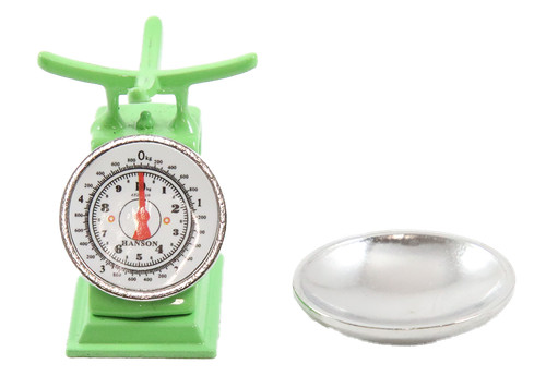 Dolls house green - dolls, weighing