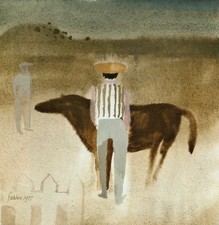 Mary Fedden Men And Horse