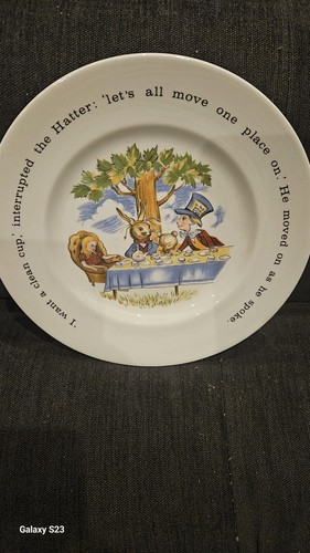 Alice wonderland plate - in,