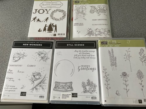 Stampin sets stamps - 5, stamps,inc