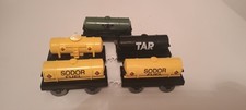 Tomy Trackmaster SODOR FUEL & TAR Tankers x 5 Thomas the Tank Engine 