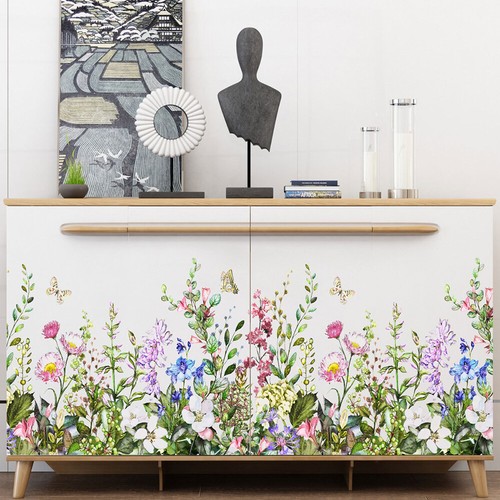 Flower grass wall sticker - flower,