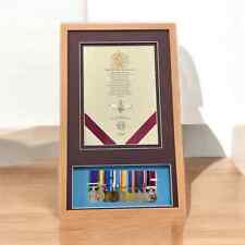 All British Military personalised Oath with removable medal mounting box