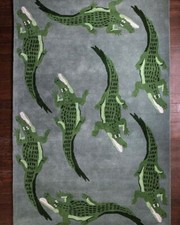 Crocodile Rugs 8x10 Feet Handmade 100% Woolen Hand Tufted For Home Decoration