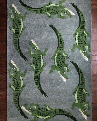 Crocodile rugs 8x10 feet - crocodile,