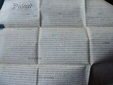 19th Century Original Land Indenture Document England Parchment Vellum
