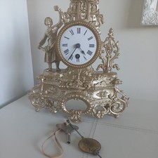 Antique French Figural Mantle