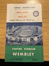 England v Wales 1955 Schools