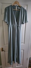Rewritten Sage Green/Aqua Blue  Bridesmaid Dress Size Medium (fits 12-14)