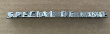 Vintage Plymouth SPECIAL DE LUXE Car Automobile Script Emblem #47