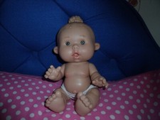 UNUSUAL HB KEWPIE DOLL/ SPANISH BABY DOLL WITH PONY TAIL MARINA & PAU  REBORN?