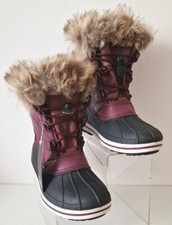 CMP KIDS Girls Snow Boots Size UK 2.5 EU 35 Purple Mid Calf Walking Anthilian