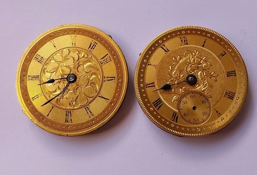Pair vintage 30mm pocket watch - pair,