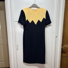 Condici Dress Navy Yellow