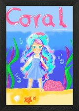 CORAL Framed Wall Art Poster