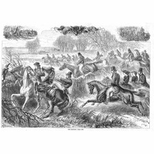Victorian Fox Hunting Scene