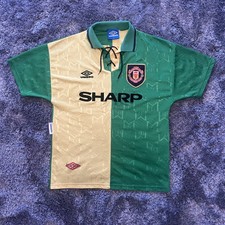 Rare Original Manchester United 1992/1994 Newton Heath Third Shirt Medium Umbro