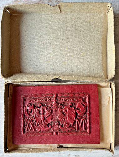 Wax armourial plaque - plaque, norimberg