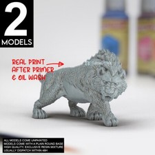 SABER TOOTH TIGER MIRRORED SET