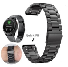 20mm Quick Fit Stainless Steel Watch Band For Garmin Fenix 5S 6S 7S Instinct 2S