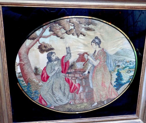 Antique regency woolwork - regency,