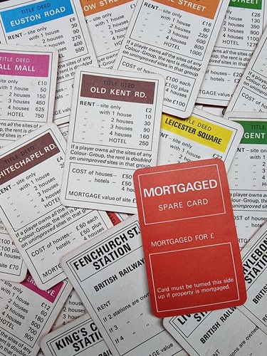 Vintage monopoly cards - vintage,