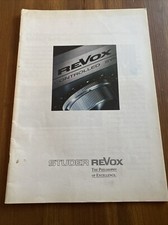 STUDER Revox Catalogue 40 Page