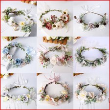 Flower Crown Women Girl Garland Wedding Hair Headband Wreath Party Beach Wedding