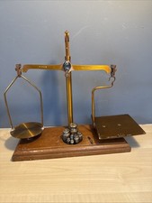 GPO De Grave Short & Co ANTIQUE BEAM SCALES & WEIGHTS , CLASS-B TO WEIGH 8Oz.