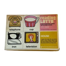 Vintage 1968 Creative Playthings Reading Lotto Picture House Game E607