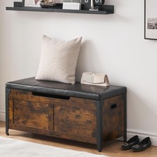 Wooden Storage Chest w Metal