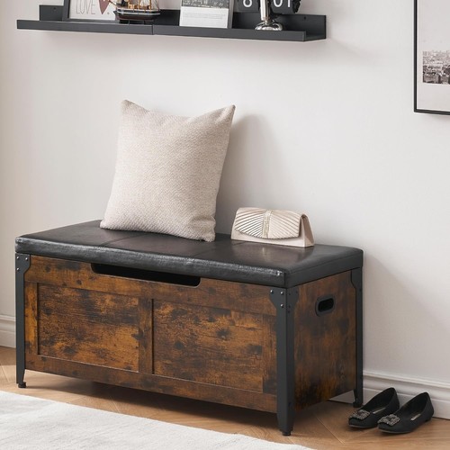 Wooden storage chest metal - storage,
