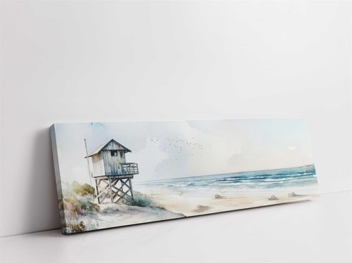 Coastal art panoramic canvas - panoramic,