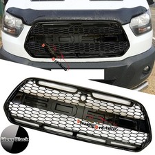 Front Bumper Grill For Ford Transit MK8 Grill 2015-2019 Raptor Style Gloss Black