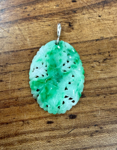 Vintage carved jadeite jade - carved,