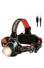 USB Rechargeable CREE T6 LED Headlamp 2000LM Waterproof Head Torch