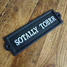 Cast Iron Funny Sign Metal