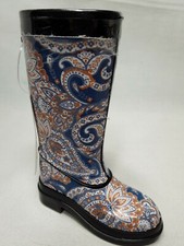 Mini rain boot  blue Paisley Manicure 4 pc Set Cracker Barrel So Adorable! 