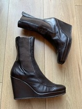 ZAGO ALBERTO Ladies brown Lea ankle boots size 5