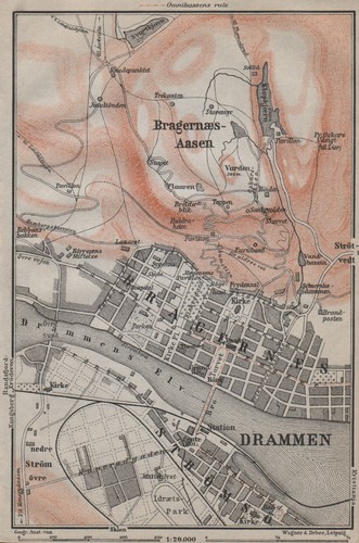 Drammen antique town city - town,