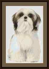 Shih Tzu Dog Cross Stitch Kit