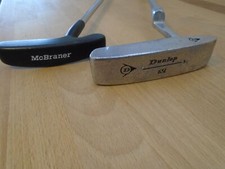 PRE-LOVED 2 BLADE PUTTERS ~ DUNLOP/McBRANER (OLD STOCK) ~ HEAVILY TOE DOWN ~35"